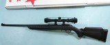 RUGER AMERICAN .22LR CAL. BOLT ACTION RIFLE W/ 3X9 BARSKA SCOPE NIB. - 2 of 7