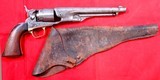 EARLY CIVIL WAR COLT U.S. MODEL 1860 4-SCREW PERCUSSION .44 CAL. ARMY REVOLVER W/ HOLSTER. - 1 of 9