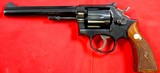 EARLY SMITH & WESSON K-22 OR K22 TARGET .22LR 6” REVOLVER MFG. 1947 NEAR NEW IN ORIG. GOLD BOX. - 2 of 11