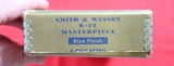 EARLY SMITH & WESSON K-22 OR K22 TARGET .22LR 6” REVOLVER MFG. 1947 NEAR NEW IN ORIG. GOLD BOX. - 9 of 11