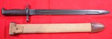32809-SUPERIOR SPRINGFIELD U.S. MODEL 1905 BAYONET DATED 1918 W/ MODEL 1910 SCABBARD & COVER. - 2 of 5