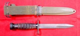 WW2 WWII IMPERIAL U.S. M4 BAYONET W/ M8 SCABBARD FOR THE M1 CARBINE. - 3 of 6