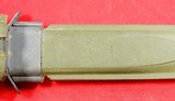WW2 WWII IMPERIAL U.S. M4 BAYONET W/ M8 SCABBARD FOR THE M1 CARBINE. - 4 of 6