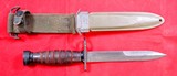WW2 WWII IMPERIAL U.S. M4 BAYONET W/ M8 SCABBARD FOR THE M1 CARBINE.