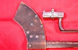 32819-SUPERIOR CIVIL WAR U.S. MODEL 1855 SOCKET BAYONET, SCABBARD AND BELT FROG. - 2 of 7