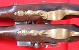 32926- REVOLUTIONARY WAR PAIR OF FRENCH FLINTLOCK OFFICER’S PISTOLS CIRCA LATE 1770’S. - 7 of 9