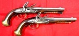 32926- REVOLUTIONARY WAR PAIR OF FRENCH FLINTLOCK OFFICER’S PISTOLS CIRCA LATE 1770’S.