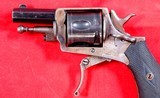 BELGIAN VELO DOG FOLDING TRIGGER DOUBLE ACTION .32 CF CAL. VEST POCKET REVOLVER CA. 1890’S. - 4 of 4