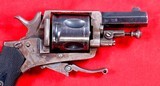 BELGIAN VELO DOG FOLDING TRIGGER DOUBLE ACTION .32 CF CAL. VEST POCKET REVOLVER CA. 1890’S. - 3 of 4