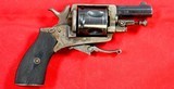 BELGIAN VELO DOG FOLDING TRIGGER DOUBLE ACTION .32 CF CAL. VEST POCKET REVOLVER CA. 1890’S. - 1 of 4