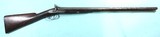LEWIS & TOMES, NEW YORK CITY IMPORT PERCUSSION 12 GA. SIDE X SIDE SHOTGUN CIRCA 1840. - 1 of 7