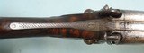 LEWIS & TOMES, NEW YORK CITY IMPORT PERCUSSION 12 GA. SIDE X SIDE SHOTGUN CIRCA 1840. - 6 of 7
