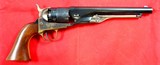 COLT 2ND GENERATION U.S. MODEL 1860 PERCUSSION .44 CAL. ARMY REVOLVER CA. 1970’S. - 1 of 8