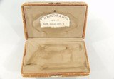 OLD NON-FACTORY REMINGTON BEALS PERCUSSION POCKET REVOLVER CASE WITH LABEL. - 1 of 2