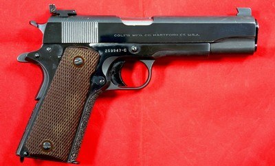 COLT 1911 GOVERNMENT MODEL .45 ACP CUSTOM MATCH TARGET PISTOL MFG. 1953.