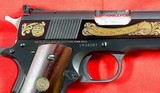COLT CUSTOM SHOP ENGRAVED SAM COLT COMMEMORATIVE 1836-1981 1911 ACE .22LR CAL. PISTOL. - 3 of 7