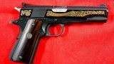 COLT CUSTOM SHOP ENGRAVED SAM COLT COMMEMORATIVE 1836-1981 1911 ACE .22LR CAL. PISTOL.