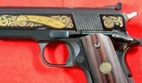 COLT CUSTOM SHOP ENGRAVED SAM COLT COMMEMORATIVE 1836-1981 1911 ACE .22LR CAL. PISTOL. - 4 of 7