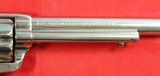 32930-CASED COLT MODEL 1873 FRONTIER SIX SHOOTER .44-40 SAA SINGLE ACTION COMMEMORATIVE 7 1/2” NICKEL CENTENNIAL REVOLVER MFG. 1973. - 6 of 12