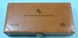 32930-CASED COLT MODEL 1873 FRONTIER SIX SHOOTER .44-40 SAA SINGLE ACTION COMMEMORATIVE 7 1/2” NICKEL CENTENNIAL REVOLVER MFG. 1973. - 10 of 12
