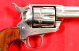 32930-CASED COLT MODEL 1873 FRONTIER SIX SHOOTER .44-40 SAA SINGLE ACTION COMMEMORATIVE 7 1/2” NICKEL CENTENNIAL REVOLVER MFG. 1973. - 5 of 12
