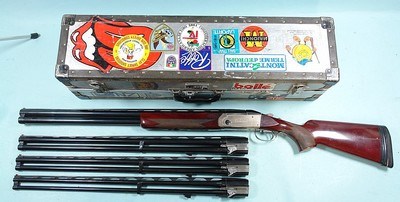 KRIEGHOFF K80 K-80 (SHOTGUNS OF ULM) 4 BARREL SET 28” SKEET SHOTGUN SET 12 GA / 20 GA / 28 GA / .410 GA WITH CASE BELONGING TO U.S. SHOOTING TEAM MEMB