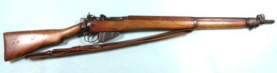 WW2 WWII BRITISH CANADIAN SMLE ENFIELD NO.4, MK.1* LONGBRANCH PRODUCTION .303 CAL. RIFLE DATED 1943.