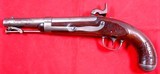 MEXICAN WAR ASA WATERS U.S. MODEL 1836 PERCUSSION CONVERSION .54 CAL. SINGLE SHOT PISTOL DATED 1844. - 2 of 6 MEXICAN WAR ASA WATERS U.S. MODEL 1836 PERCUSSION CONVERSION .54 CAL. SINGLE SHOT PISTOL DATED 1844. - 2 of 6