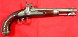 MEXICAN WAR ASA WATERS U.S. MODEL 1836 PERCUSSION CONVERSION .54 CAL. SINGLE SHOT PISTOL DATED 1844. - 1 of 6 MEXICAN WAR ASA WATERS U.S. MODEL 1836 PERCUSSION CONVERSION .54 CAL. SINGLE SHOT PISTOL DATED 1844. - 1 of 6