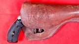 EXTRA NICE MARLIN FIRE ARMS CO. MODEL 1887 .32S&W D.A. TOP BREAK NICKEL REVOLVER WITH HOLSTER (ANTIQUE). - 9 of 9