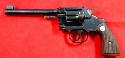 1938 COLT OFFICERS MODEL .22 TARGET REVOLVER.