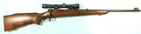 PRE-64 WINCHESTER MODEL 70 FEATHERWEIGHT .308 WIN. BOLT ACTION RIFLE MFG 1954 W/SCOPE.