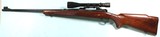 PRE-64 WINCHESTER MODEL 70 STANDARD WEIGHT BOLT ACTION .243 WIN. RIFLE CA. 1955. W/ BALVAR 8 SCOPE. - 2 of 7
