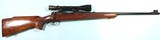 PRE-64 WINCHESTER MODEL 70 STANDARD WEIGHT BOLT ACTION .243 WIN. RIFLE CA. 1955. W/ BALVAR 8 SCOPE. - 1 of 7