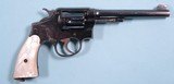 SMITH & WESSON MODEL 1905 2ND CHANGE MILITARY & POLICE .38 SPECIAL DOUBLE ACTION REVOLVER SERIAL NUMBER 141,815 (YEAR OF MFG. 1909).
