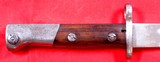 BELGIAN FN MAUSER LONG EXPORT MODEL 1924/1949 BAYONET. - 3 of 4