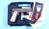 KIMBER DESERT WARRIOR MODEL 1911 SEMI-AUTO .45 ACP CAL. PISTOL IN ORIG. FACTORY BOX. - 1 of 8
