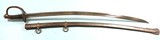 CIVIL WAR P.S. JUSTICE / PHILADELPHIA U.S. MODEL 1840 HEAVY CAVALRY SWORD AND SCABBARD - 2 of 6