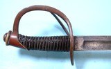 CIVIL WAR P.S. JUSTICE / PHILADELPHIA U.S. MODEL 1840 HEAVY CAVALRY SWORD AND SCABBARD - 4 of 6