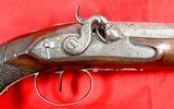 NAPOLEONIC WARS PENINSULA CAMPAIGN BRITISH GEORGE III PERCUSSION CONVERSION DUELING PISTOL BY WILLIAM JOVER OF LONDON CIRCA 1790’S. - 3 of 7
