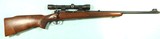PRE-64 WINCHESTER MODEL 70 FW FEATHERWEIGHT .308 WIN BOLT ACTION RIFLE MFG 1954 W/ SCOPE. - 1 of 8