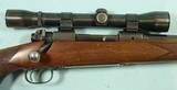 PRE-64 WINCHESTER MODEL 70 FW FEATHERWEIGHT .308 WIN BOLT ACTION RIFLE MFG 1954 W/ SCOPE. - 3 of 8