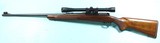 PRE-64 WINCHESTER MODEL 70 STANDARD .220 SWIFT CALIBER RIFLE MFG. 1953 W/SCOPE. - 2 of 8