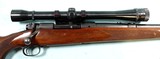 PRE-64 WINCHESTER MODEL 70 STANDARD .220 SWIFT CALIBER RIFLE MFG. 1953 W/SCOPE. - 3 of 8