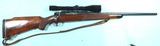PRE-64 WINCHESTER MODEL 70 SUPER GRADE .243 WIN. CAL. RIFLE MFG. 1956 WITH SCOPE..