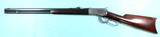 WINCHESTER MODEL 1892 LEVER ACTION .38-40 WCF CALIBER OCTAGON RIFLE MFG. 1903. - 2 of 9