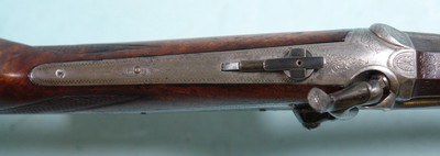 AUSTRIAN KIPLAUFBUSCHE SINGLE SHOT 9MM CF UNDER LEVER TIP UP JAGER RIFLE SIGNED F. DENK IN WIEN CIRCA 1880’S. - Image 5 of 10