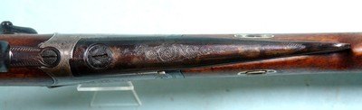 AUSTRIAN KIPLAUFBUSCHE SINGLE SHOT 9MM CF UNDER LEVER TIP UP JAGER RIFLE SIGNED F. DENK IN WIEN CIRCA 1880’S. - Image 7 of 10