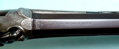 AUSTRIAN KIPLAUFBUSCHE SINGLE SHOT 9MM CF UNDER LEVER TIP UP JAGER RIFLE SIGNED F. DENK IN WIEN CIRCA 1880’S. - Image 6 of 10