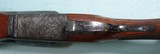 CUSTOM HIGH GRADE ENGRAVED SAVAGE FOX 12 GAUGE 26” SIDE X SIDE EJECTOR SKEET SHOTGUN. - 8 of 9